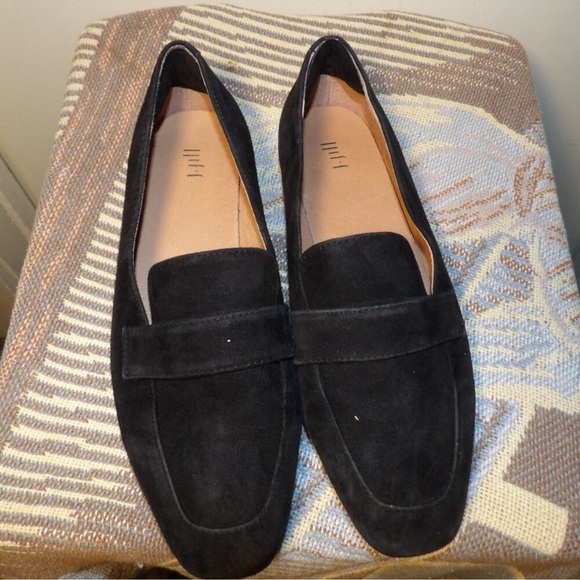 J. Jill Black Suede Penny Loafers Cushion Insole Size 10 MSRP $129 - Picture 1 of 11